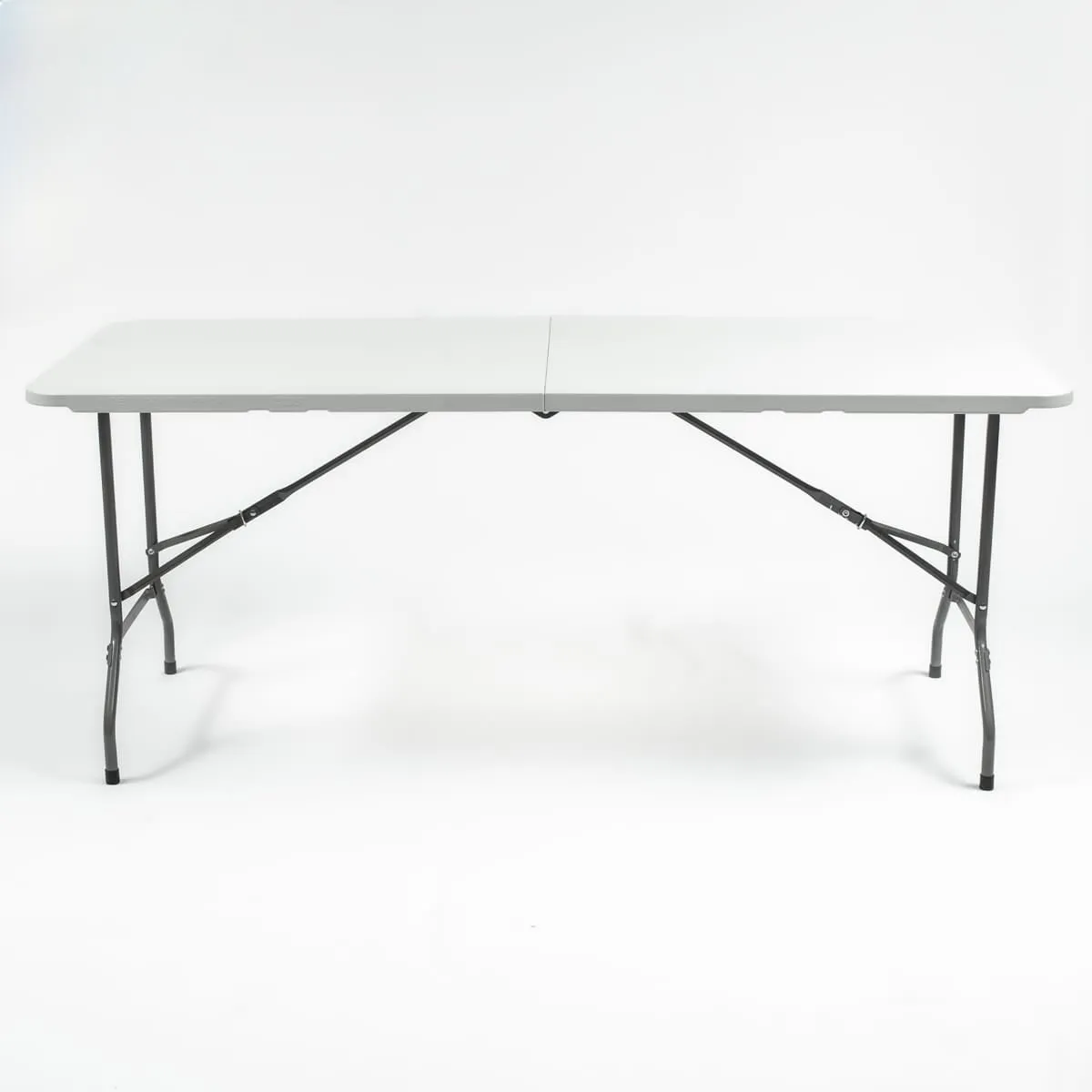 1.8m Folding Trestle Plastic Table 6ft White